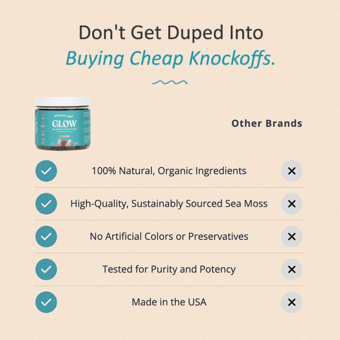 Sea Moss & Pearl Powder Gummies - Radiant Reef