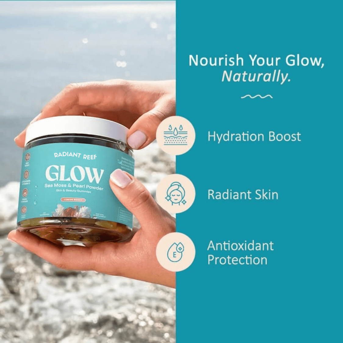 Sea Moss & Pearl Powder Gummies - Radiant Reef
